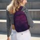 thumbnail image 5 of Easygdp Black Dark Blue Purple Mochila de Lona Resistente para Laptop, Compatible con Laptops de 15 a 17 pulgadas, Ideal para Escuela, Trabajo y Viajes-Medium, 5 of 5