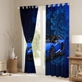 thumbnail image 3 of Castle Fairy Blue Racing Car Blackout Curtains Set of 2 (52x84 Each),Car Window Curtains, 3 of 6