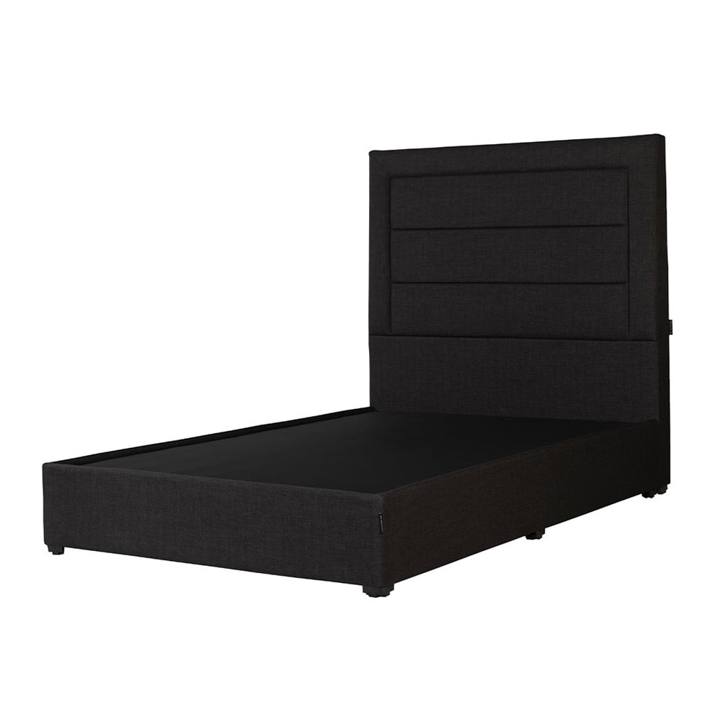 Box Base cama Individual + Cabecera Blend Negro | Walmart en línea