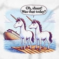 thumbnail image 2 of Funny Noah's Ark Unicorn Humor Long Sleeve TShirt Men Women Brisco Brands S, 2 of 5