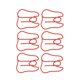 thumbnail image 2 of 100PCS Paper Clips Metal Multifunctional Paper Memo Clip Portable Office Clips for Document Red, 2 of 3