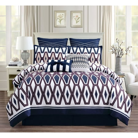 Plum Comforter Set - 8 Piece Estella Comforter Set