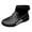 Black, variant on Fashionable Short Rain Boots - Versatile Rubber Shoes for Outdoor Couples with Removable Design for Everyday Wear