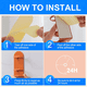 thumbnail image 5 of 2-pack electric toothbrush holder for wall (black), 5 of 5