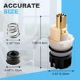 thumbnail image 2 of RVKXHD RP25513 Faucet Stem Assembly, Compatible With Delta Faucet Cartridge and RP24096 Faucet Cartridge, for Bathroom/Sink Two Handle Faucet, with RP4993 Seat and Spring, 4Pack, 2 of 7