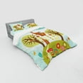 thumbnail image 3 of Ambesonne Cartoon Bedding Set 3 Pcs, Words, Twin XL, Multicolor, 3 of 3