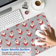 thumbnail image 4 of Long Mouse Pads for Desk,Gray Christmas Santa Pattern Desk Mats on Top Of Desks, Desk Mouse Pad Extra Large with 3mm Non-Slip Base and Stitched Edge for Gaming,Office,Work,Home 31.5x15.7in, 4 of 5