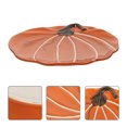 thumbnail image 3 of MasteelfCA 1Pc Creative Pumpkin Shaped Plate Ceramic Breakfast Holder for Table (Yellow), 3 of 8