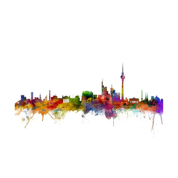 Art.com Berlin Germany Skyline Art Print by Michael Tompsett, 18" x 12"