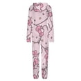 thumbnail image 5 of Hello Kitty Unisex Onesie Pajamas Zipper Jumpsuit Hooded One Piece Sleepwear for Family Mens Womens, 5 of 8