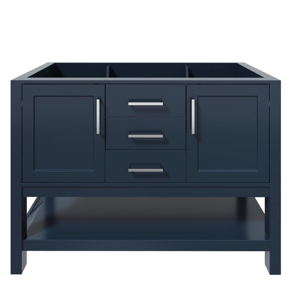 Ariel R048S-BC-MNB Bayhill 48" Single Free Standing Vanity Cabinet Only - Blue