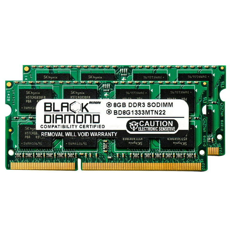 16GB Memory for Apple MacBook Pro 2.9GHz Intel Core (13-inch DDR3) Mid-2012 Black Diamond Memory Module DDR3 SO-DIMM PC3-10600 1333MHz Upgrade - Walmart.com