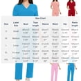 thumbnail image 3 of WRKEKC Scrubs for Women 2 Piece Sets for Women Solid Color Short Sleeve V-Neck Top with Pockets and Pants Set for Medical Workwear Fall Outfits, 3 of 7
