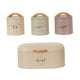 thumbnail image 5 of Juego de 4 vasos para azúcar, café y té, vasos de cocina de metal, versátiles y elegantes, para de despensa y encimera., 5 of 9