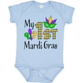 thumbnail image 3 of Inktastic My 1st Mardi Gras with Mask Boys or Girls Baby Bodysuit, 3 of 5