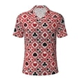 thumbnail image 2 of Daiia Poker Pattern Men’s Polo Shirts,Solid Deck Shirt,Classic Fit, Breathable Cotton Polo for Casual and Sport Wear-Medium, 2 of 7