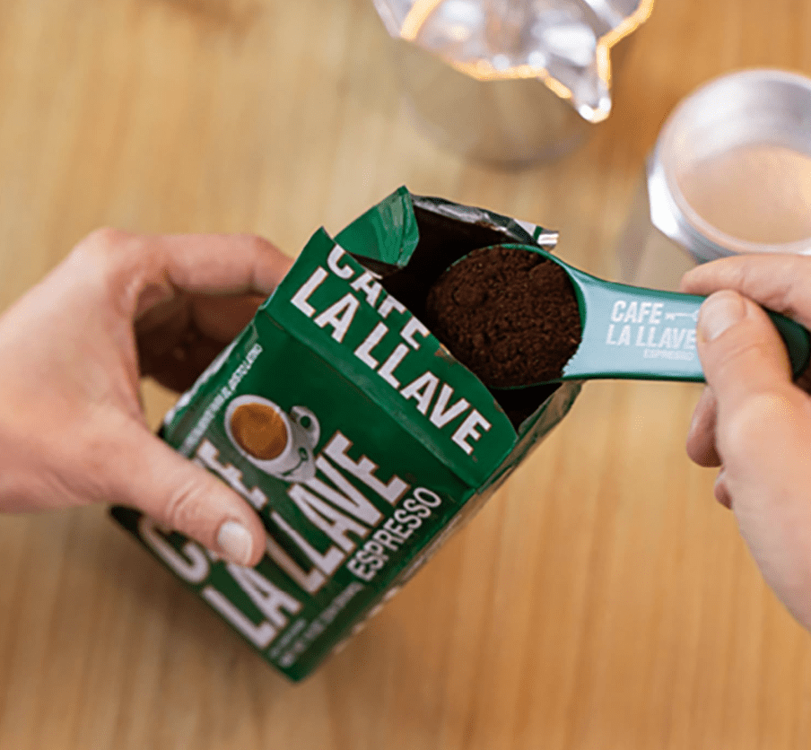 Café La Llave Espresso Ground Coffee, Dark Roast, 10 OZ, Pack of 4