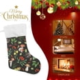 thumbnail image 4 of Coolnut Mushroom Christmas Stocking Personalized Large Candy Stocking, Xmas Stockings Decoration Hanging Gift for Family Holiday Party Ornaments Decor Fireplace, 4 of 7
