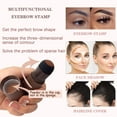 thumbnail image 3 of yeacher Eyebrow Stamp Stencil Kit One Step Brow Stamp Shaping Kit stamp on eyebrows waterproof Eyebrow Definer Long Lasting Eyebrow Stamp With 10 Reusable Eyebrow Stencils, 3 of 7