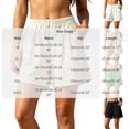 thumbnail image 3 of YanHoo Cotton Linen Shorts for Women Vintage Elastic Waist Loose Short Pants Casual Beach Vacation Shorts with Pockets, 3 of 8
