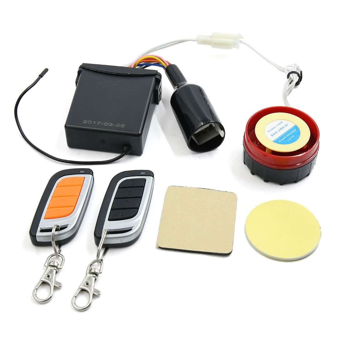mobile phone alarm for a motorbike