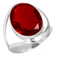 thumbnail image 1 of 925 Sterling Silver Women Jewelry Ruby Simulated Ring, 1 of 5