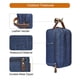 thumbnail image 4 of Neceser de viaje para hombre, impermeable, organizador de artículos de tocador de viaje con asa, neceser para hombre, neceser de afeitado de gran capacidad (azul marino), 4 of 5
