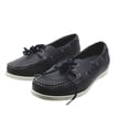 thumbnail image 3 of WEATHERPROOF VINTAGE Mens Navy Cushioned Benny Round Toe Lace-Up Boat Shoes 10 M, 3 of 7
