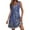 B, variant on Womens Summer Casual Tshirt Dress Plain Loose Sleeveless Beach Sundresses With Pockets