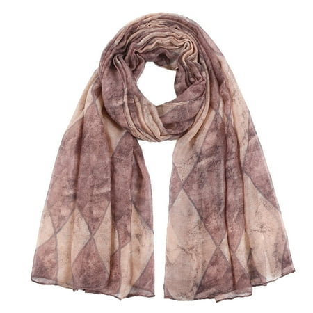 

Dadaria Head Scarf for Women Fashion Ladies Lady Womens Long Printed Scarf Wraps Shawl Soft Scarves Khaki 180*90cm Women