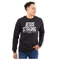 thumbnail image 3 of Jesus Strong Philippians 4:13 Bible Long Sleeve TShirt Men Women Brisco Brands M, 3 of 6
