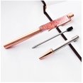 thumbnail image 4 of Wabjtam 4 Pcs Ballpoint Pens, Glitter Rose Gold Click Ball Pens, Metal Retractable Pen, Black Ink Medium Point 1mm, 4 of 5