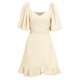 thumbnail image 1 of Vestido de cóctel sin mangas ajustado para mujer - Vestido de fiesta ajustado cruzado, largo hasta la rodilla, material de poliéster, ideal para fiestas de verano/otoño, lavado a mano, 1 of 8