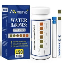 MERYDI Water Hardness Test Kit Double Color Pads For Home Drinking Pool Spa Well Water 150 Strips With Sample Tube
