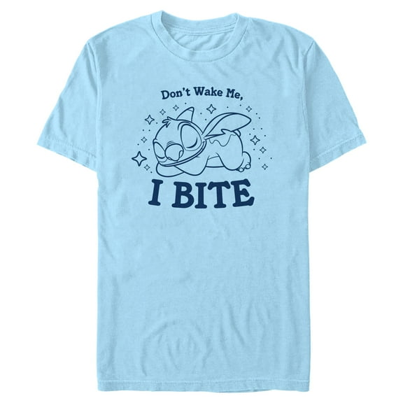 Mens Lilo & Stitch Don't Wake Me I Bite T Shirt