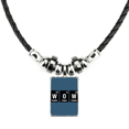 thumbnail image 1 of sorprendente elemento químico ciencia collar a mano colgante de cuerda de cuero Unbranded M, 1 of 3