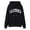 v-428Black2517, variant on Women Casual Fashion Letter Print Hoodie Graphic Drawstring Pullover Preppy Sweatshirt Long Sleeve Oversized Boho Tops Streetwear