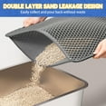thumbnail image 5 of Cat Litter Mat Cat Litter Trapping Mat,24"x18" Cat Litter Mat Grey Trapping for Litter Box,Honeycomb Double Layer Design,Urine and Water Proof Material,Scatter Control,Less Waste,Washable Easy Clean, 5 of 7
