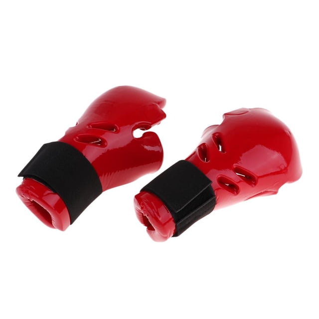 1 Par Guantes de Boxeo Infantil sin Dedos de Mano Impermeable ligero para Lucha Grappling - S Rojo s Macarena Guantes de combate TKD Taekwondo