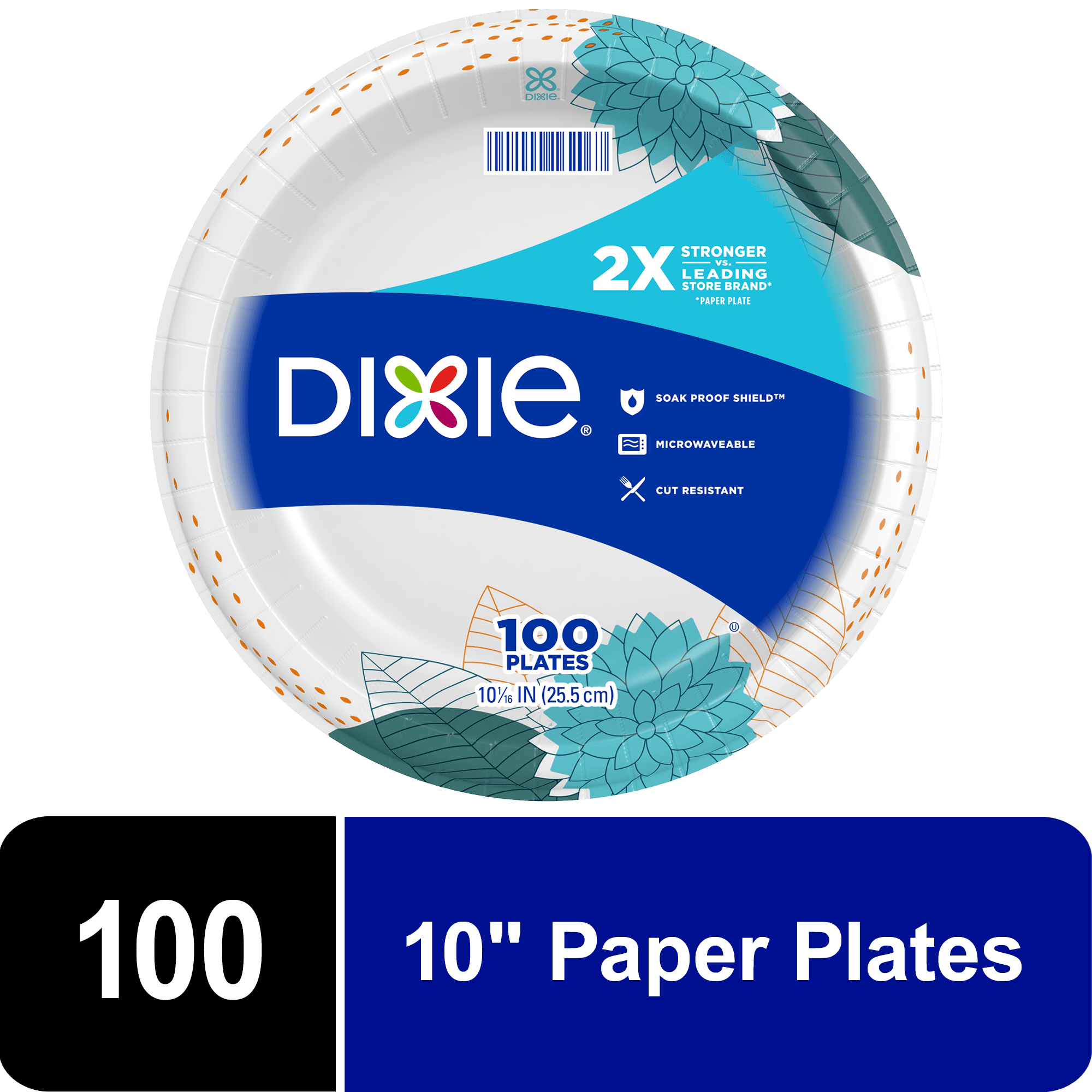 Packaging and Design May Vary Dixie Ultra Paper Plates 10 1/16 inch 4 Packs of 43 Plates 172 Count Dinner Size Printed Disposable Plate 