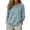 199#Light Blue, variant on 2026 Cotton Linen Tops for Women,Summer V Neck 3/4 Sleeve Blouses,Gauzy Beach Top Plain Loose Boho Tunics Vermilion L