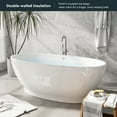 thumbnail image 2 of FerdY Koh Samui 65" Acrylic Freestanding Bathtub in Glossy White. Ferdy-02576-1645-BN, 2 of 9