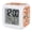 White, Orange, Black, Snow, variant on Halloween Digital Alarm Clock for Bedrooms, Smart LED Alarm Clock with 7 Color Changing Night Light, Trick Or Treat Orange Pumpkins Ghost Silent Wake Up Clocks for Sleep Study Cooking 3.2"x3.2"