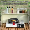 thumbnail image 4 of LJNYFDC Durable Metal Stove Windscreen Folding Metal Stove Windshield with Organizer Rustproof Heat Resistant Camping Picnic Stove Windscreen with Carrying Case, 4 of 6