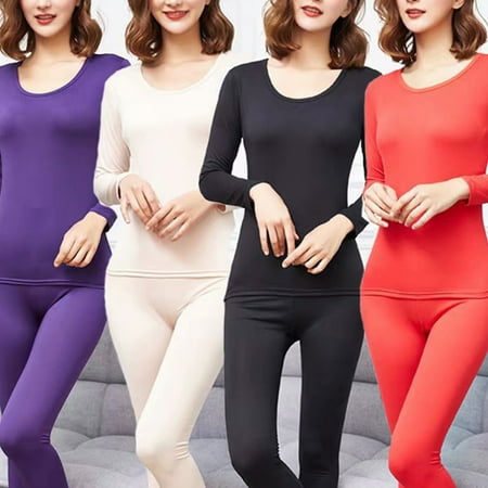 Koszal Women Winter Elastic Long Thermal Inner Wear Thermal Underwear ...