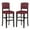 Dark Red, variant on Home Square 2-Piece Furniture 30" Wood Bar Stool Set in Dark Red
