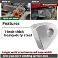 thumbnail image 4 of 2Pcs Weld On Shackle Clevis Mount 1" Thick Steel Offroad Hydraulic Tractor Mount, 4 of 5