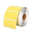 thumbnail image 1 of Direct Thermal Labels, Self-adhesive Address Shipping Thermal Stickers, Bpabps Free Yellow Square Label For Thermal Label Printer-1 Roll,800 Labels, 1 of 5