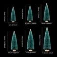 thumbnail image 6 of LShunze Mini Christmas Trees Sisal Snow Frost Tree Artificial Winter Mini Pine with Wooden Base Xmas Small Bottle Brush Trees for Christmas Decoration, 6 of 7