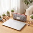 thumbnail image 7 of Small Quilted Makeup Bag, Zipper Cosmetic Pouch | Purse Storage Holds Makeup Beauty Essentials,Travel Items Black, 7 of 7